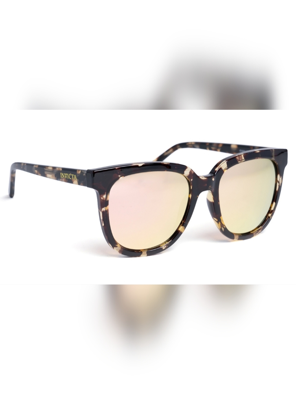 Invicta Women's Tortoiseshell Frame Sunglasses - Picture 3 of 8